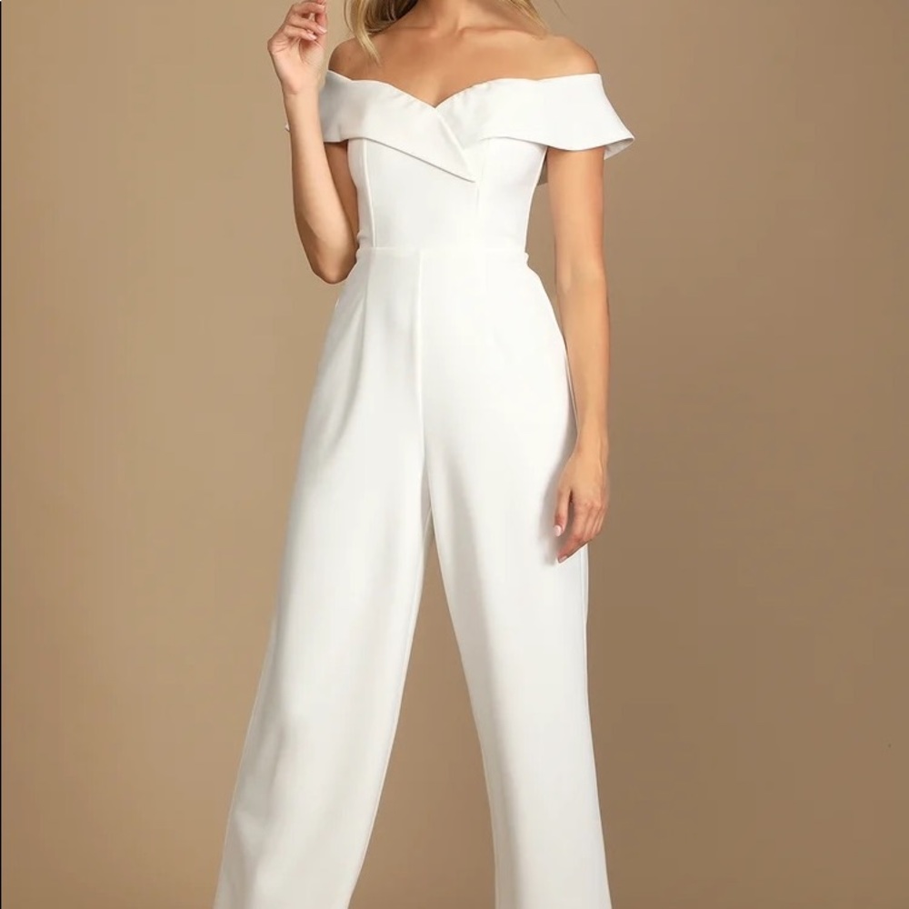 Summer White Jumpsuit, jumper, one piece, bodysuit